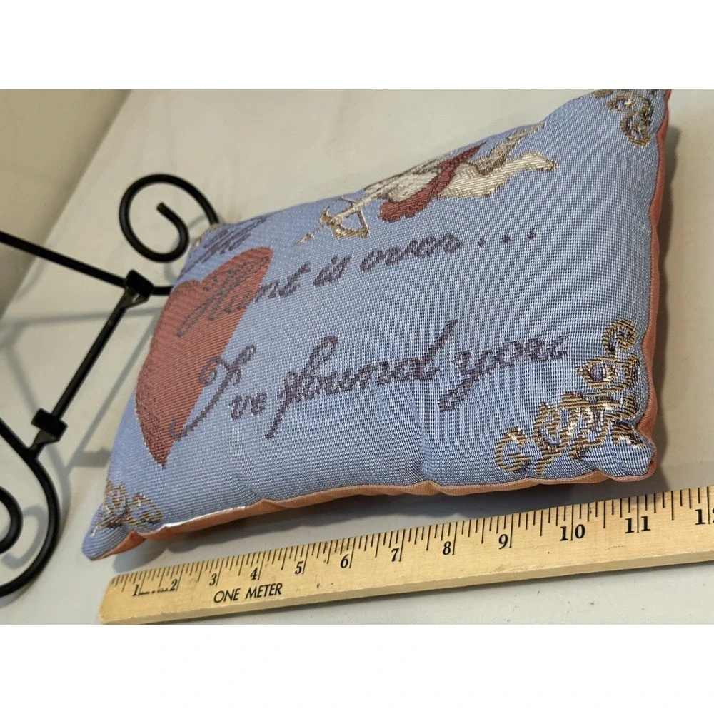 Vintage Tapestry Throw Pillow Sz ~11